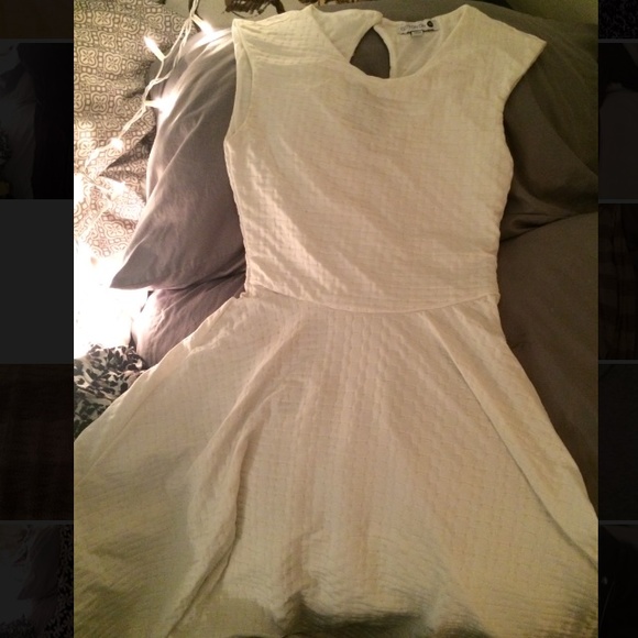 White skater dress