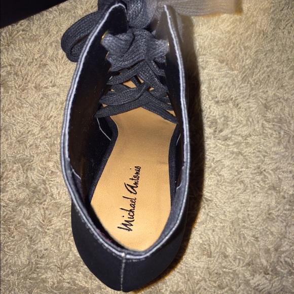 Michael Antonio lace up peep-toe stilettos - Picture 4 of 4