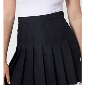 American Apparel Black Tennis Skirt