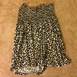 H&M Cheetah Babydoll Tube Top