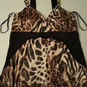 Cheetah print tank