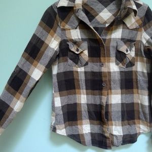 Neutral comfortable and flattering women's flannel