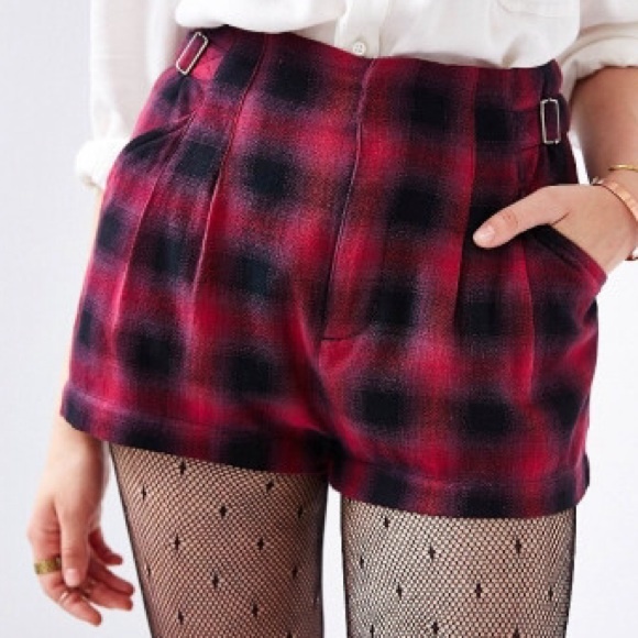NWT Urban Outfitters BDG Plaid Trouser Shorts