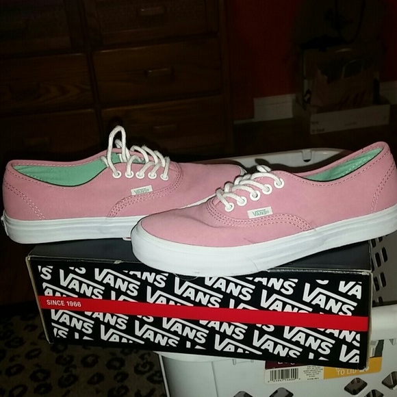 Authentic slim rose vans.