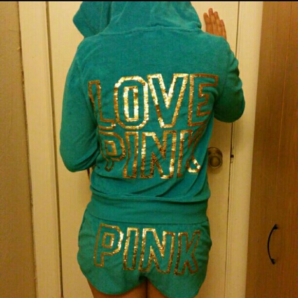 SOLD VS PINK bling terry cloth outfit SOLD