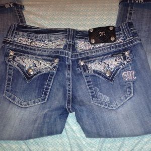 Miss Me cuffed capri