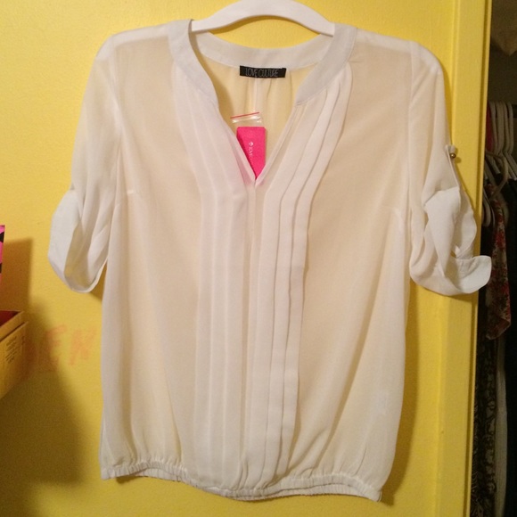 Sheer White blouse