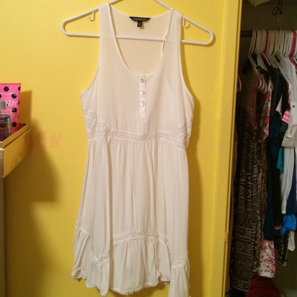 Express white dress