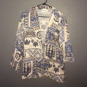 Comfy, Edgy, Vintage Woven Blazer