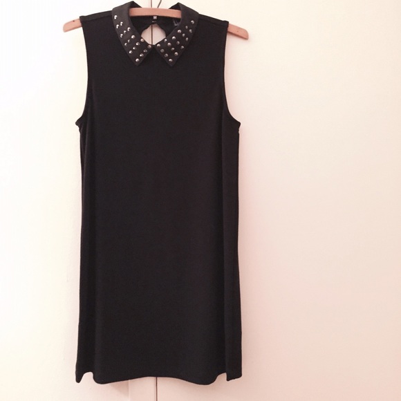 Forever 21 Dresses & Skirts - black studded collar dress