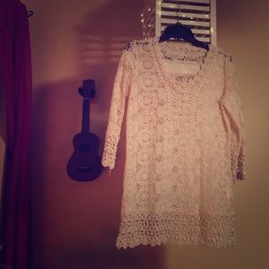 Crochet beach cover up