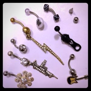 LOT of 8 Belly Button Jewelry Pieces!