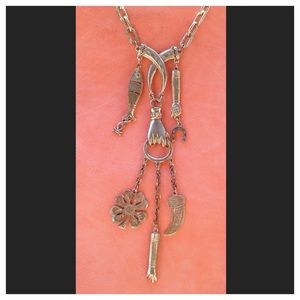 Vintage Irish Good Luck Symbol necklace- unique!