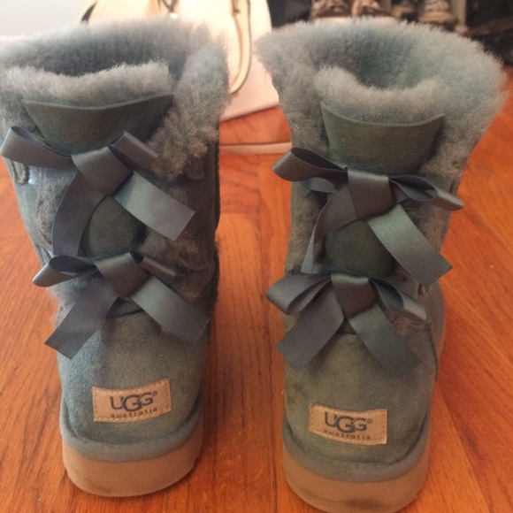 UGG Boots - Bailey bow blue uggs! Barely worn