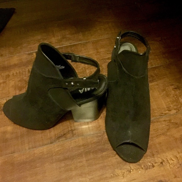 MIA ankle strap wedge heels