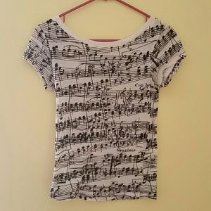 Music note t-shirt