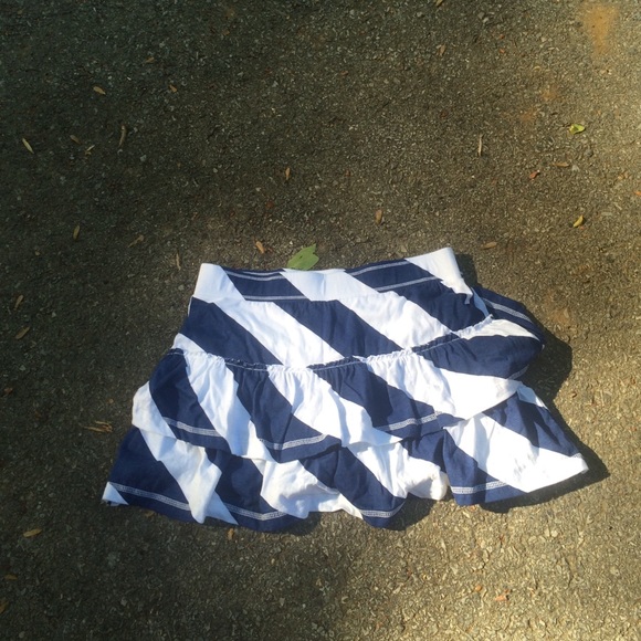 Blue and white skirt