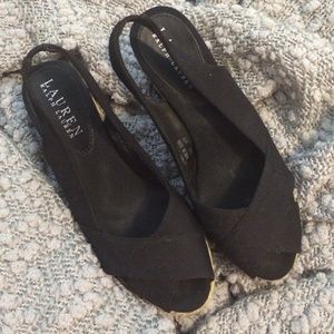 black Lauren by Ralph Lauren wedge