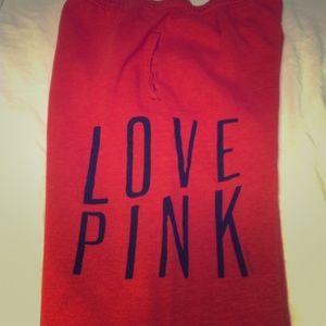 RED VS PINK SWEAT PANTS- CUFFED BOTTOM