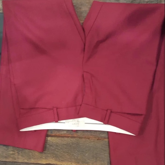 Red wool Ann Taylor Loft pants