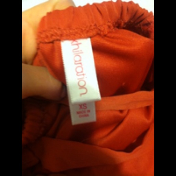 ORANGE TANK DRESS WITH RUFFLE DETAIL - Picture 3 of 3