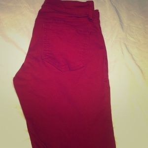 RED SKINNY JEANS