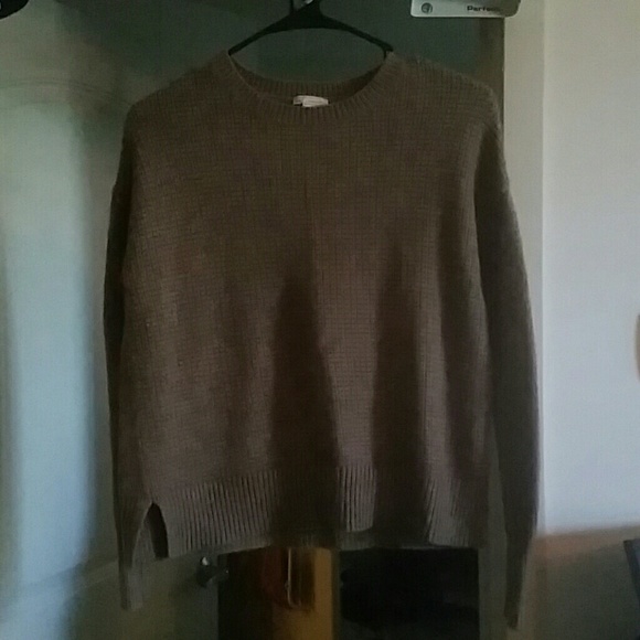Brown wool sweater