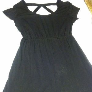 BLACK T SHIRT DRESS