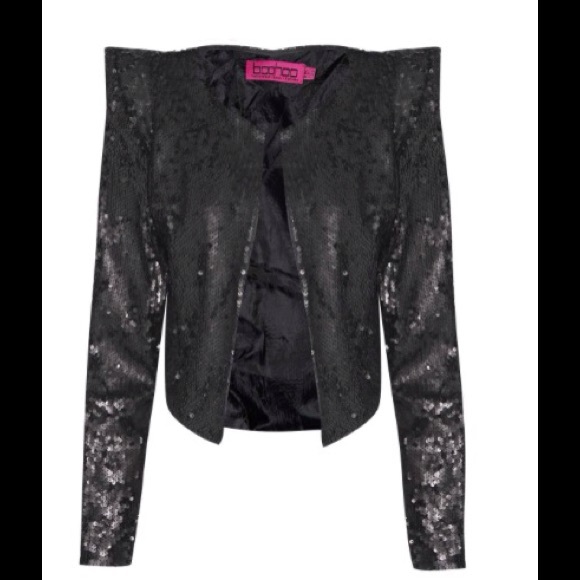 ✨NWT Power Shoulder Sequin Blazer✨