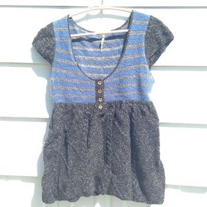 Free People short cap sleeve sweater