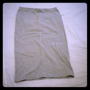 Forever 21 stretchy gray pencil skirt