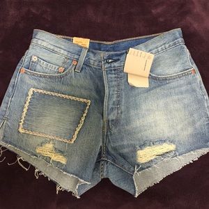 LEVIS ORIGINAL FIT 501 DENIM JEAN SHORTS SIZE 27