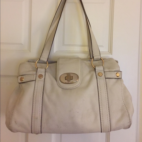 Michael Michael Kors Cream Leather Satchel