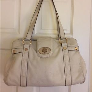 Michael Michael Kors Cream Leather Satchel
