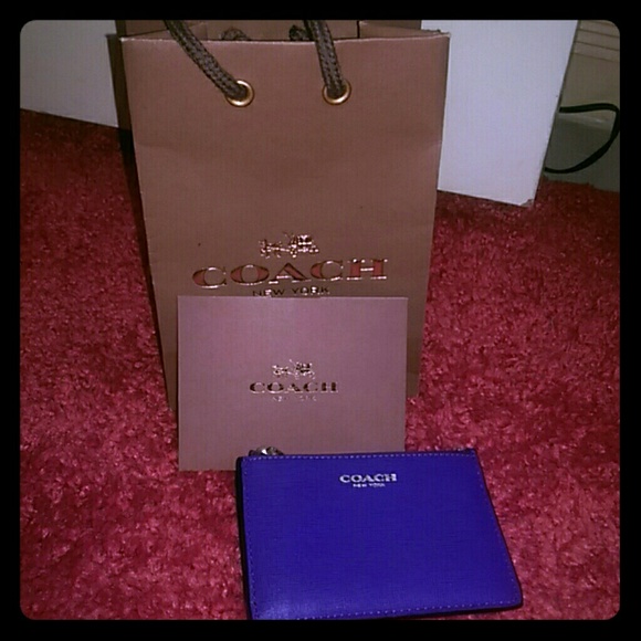 Authentic coach card holder