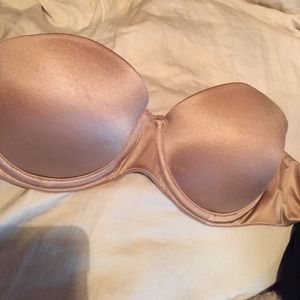 PINK Strapless nude push-up