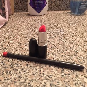 Mac lip stick & liner Brand New!!