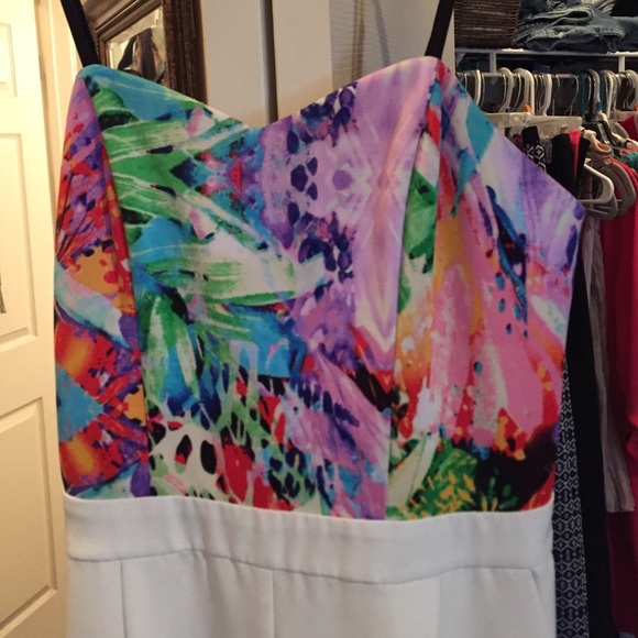 White pantsuit/romper - Picture 1 of 4