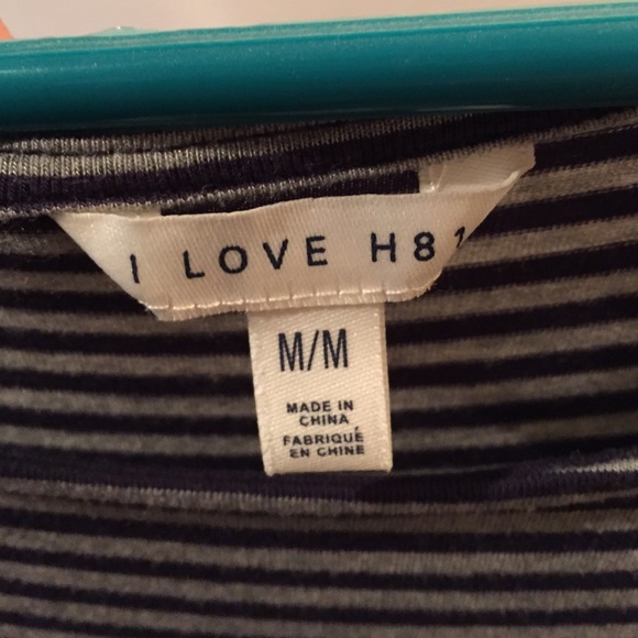 Gold and stripe quarter sleeve dress - Picture 2 of 3