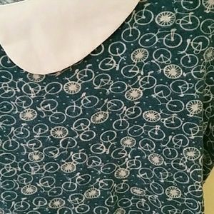 Teal top w/ white bikes. UO