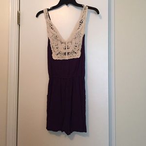Dark purple romper