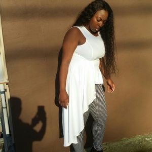 Top tops pink white both large bundle