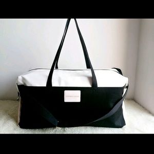 Pink & Black Victorias Secret Weekender Duffle Bag