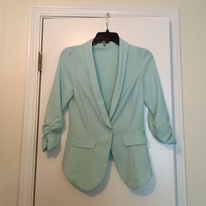 Mint green blazer
