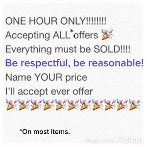 TAKING OFFERS 😘 I feel generous for my dad's bday