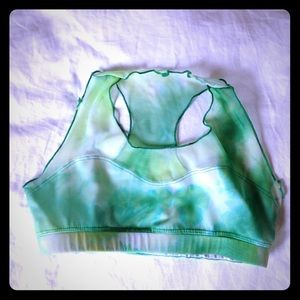 Naked Sports Gear Sport Bra - green tie dye