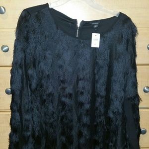 Ann Taylor fringe longsleeve brand new!