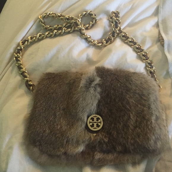 Tory Burch Rabbit Fur Purse - Picture 2 of 4