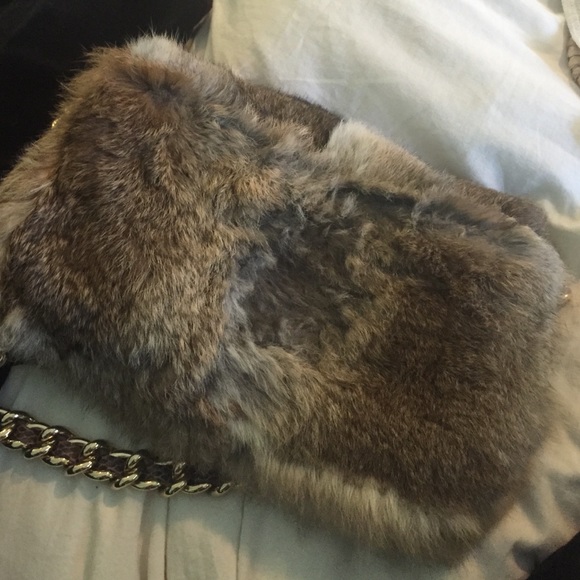 Tory Burch Rabbit Fur Purse - Picture 4 of 4