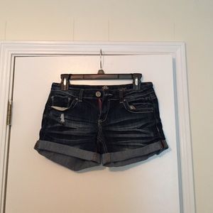 Blue jean shorts